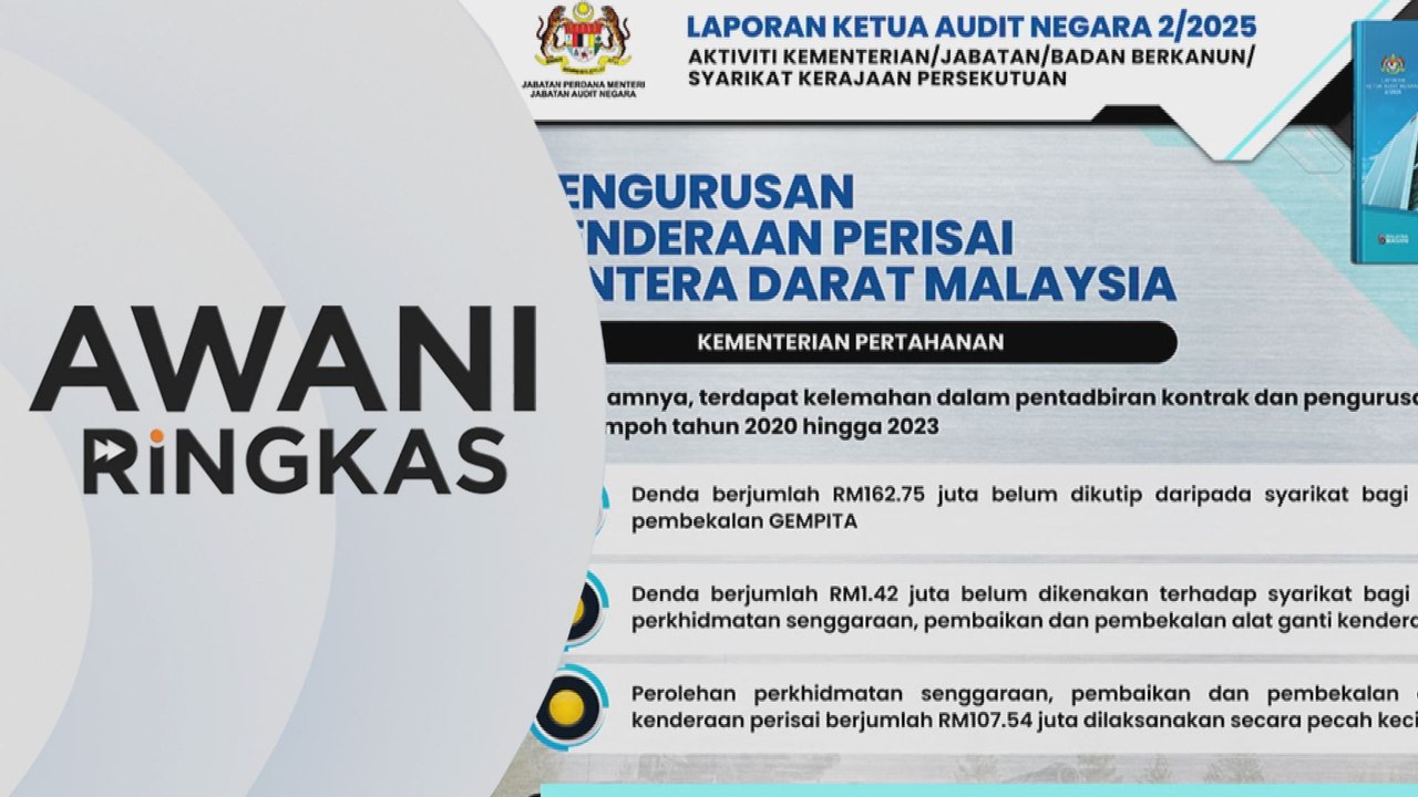 AWANI Ringkas: LKAN dedah ketirisan, kelemahan tadbir urus