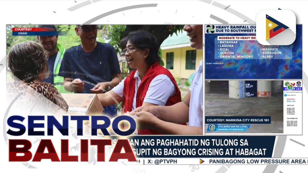 DSWD, puspusan ang paghahatid ng tulong sa mga lugar na hinagupit ng Bagyong #CrisingPH at Habagat