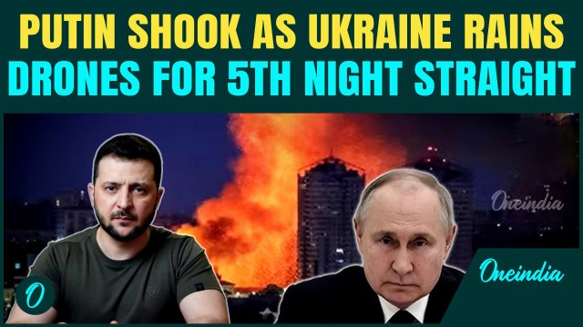 Ukraine BOMBS Moscow for 5th Night in A Row; 43 Ukrainian Drones Rain Down as Rostov Station BURNS