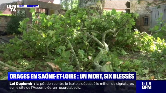 Orages: au moins un mort et plusieurs blessés en Saône-et-Loire