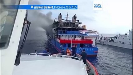 Trois personnes sont décédées dans l'incendie d'un ferry au large de l'île de Sulawesi au centre de l'Indonésie et plus de 500 passagers ont été secourus