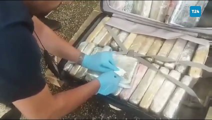 Diplomatik plakalı araçta 205 kilo kokain; operasyon görüntüleri gündem oldu