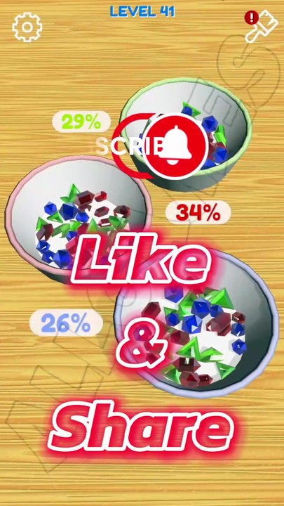bead sort lvl 41 gameplay all games #shorts #beadsort #allgames #viralvideo