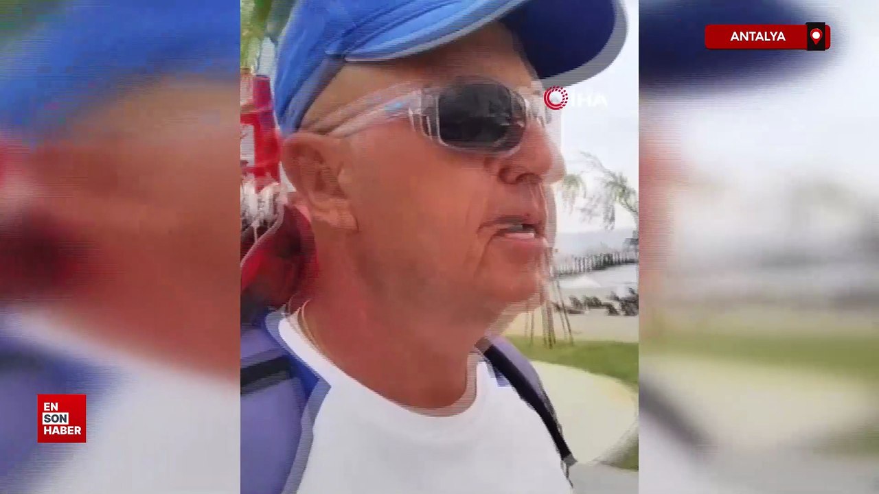 Antalya'da bisikletle şarkı söyleyerek denize gitti, çalınınca yaya döndü