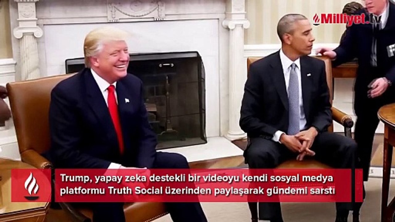ABD bu görüntüleri konuşuyor! Trump, Obama'yı 'yaka paça hapse attırdı'