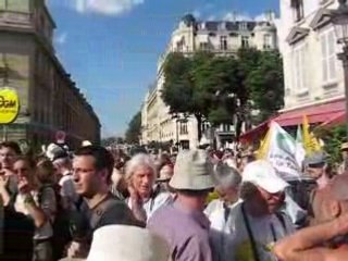 Manifestation contre la loi sur les OGM devant l'Assemblée