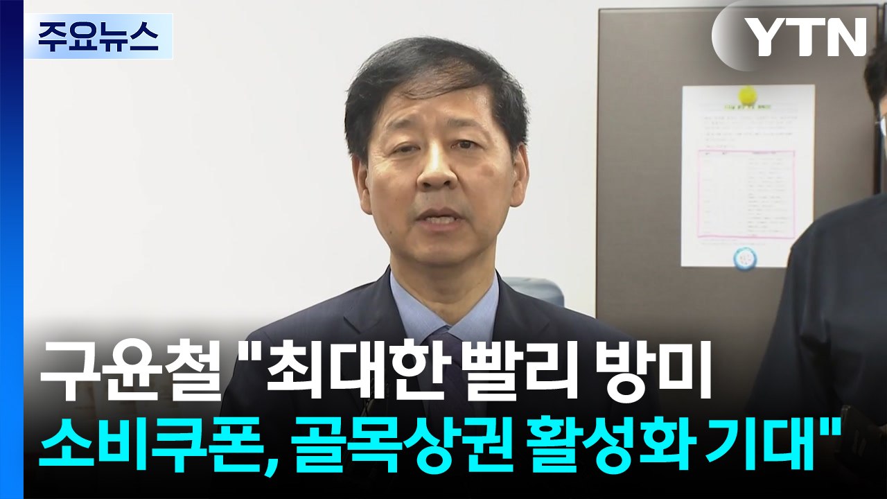 구윤철 "최대한 빨리 방미...소비쿠폰, 골목상권 활성화 기대" / YTN