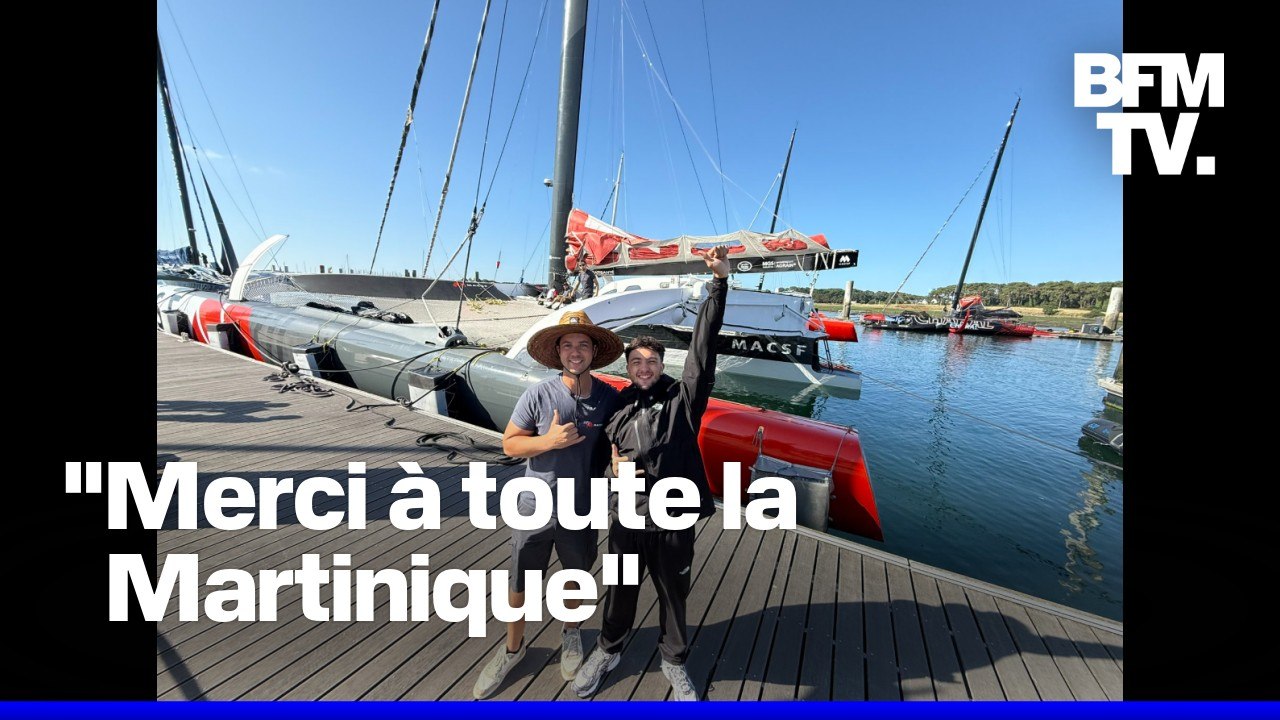 Le youtubeur Inoxtag ovationné à son arrivée en Martinique après 11 jours de traversée de l’Atlantique