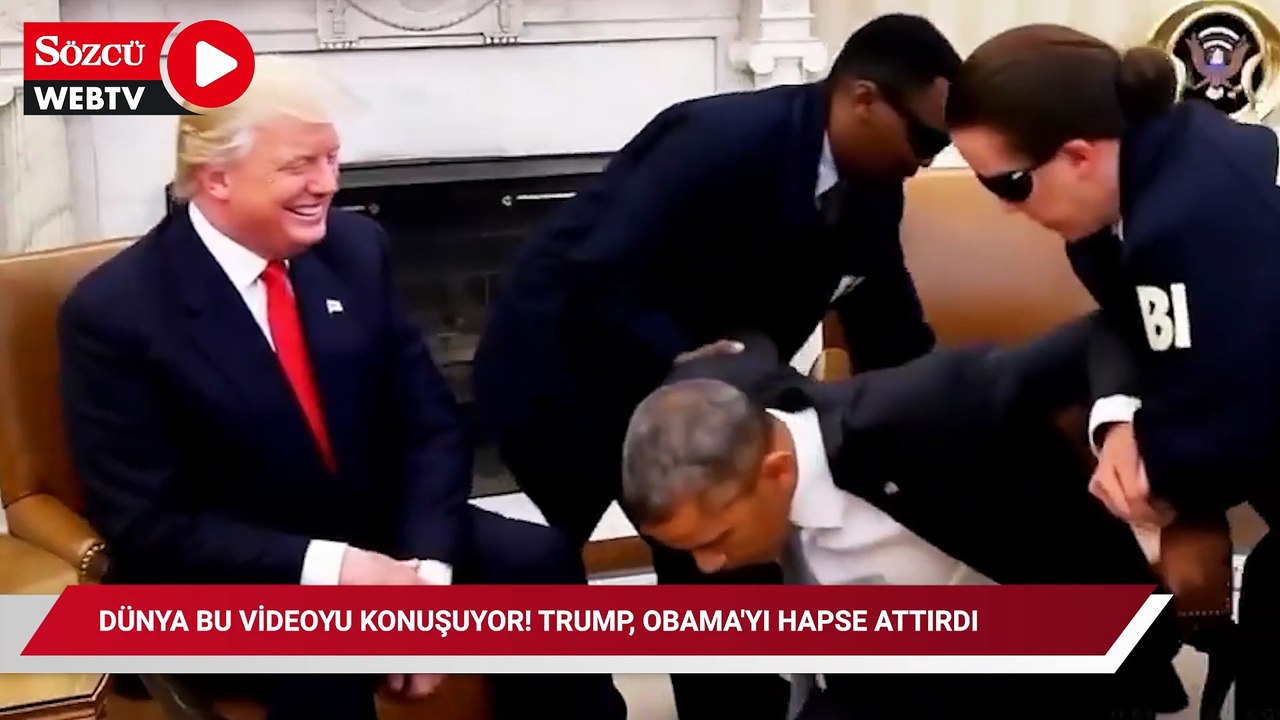 Dünya bu videoyu konuşuyor! Trump, Obama'yı hapse attırdı