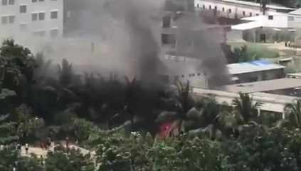 Bangladeş’te askeri eğitim uçağı okul kampüsüne düştü