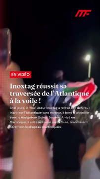 🇫🇷⚓️ FLASH – Inoxtag réussit sa traversée de l’Atlantique à la voile ! En 11 jours, le YouTubeur Inoxtag a relevé son défi fou : traverser l’Atlantique sans moteur, à bord d’un voilier avec le navigateur Guirec Soudée ⛵🌊