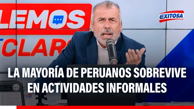Nicolás Lúcar: La mayoría de peruanos sobrevive en actividades informales
