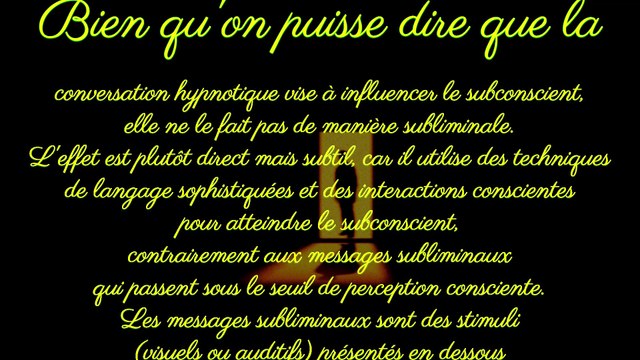 LES ECRIS DE KHAL ( LA CONVERSATION HYPNOTIQUE )