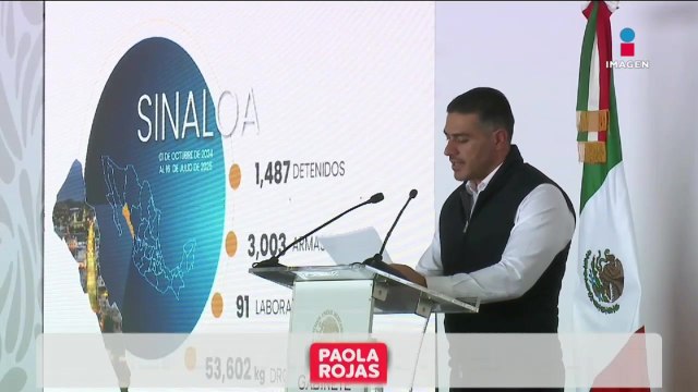 Harfuch presentó una estrategia de reforzamiento de la seguridad en Sinaloa