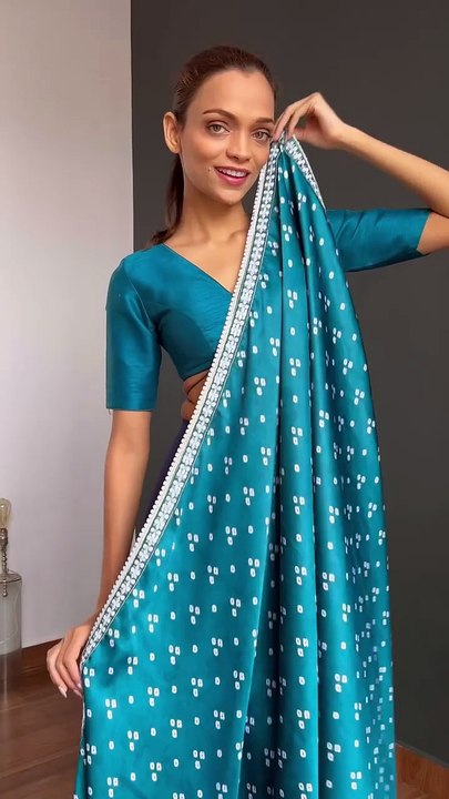 💙 Grace in Every Drape – Blue Saree Style You’ll Love! ✨