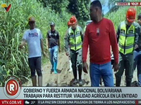 Unión cívico-militar trabaja arduamente para recuperar vías agrícolas en el estado Cojedes