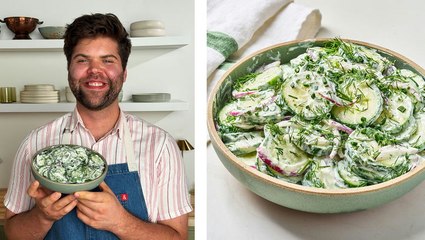 How to Make High-Protein Creamy Cucumber Salad