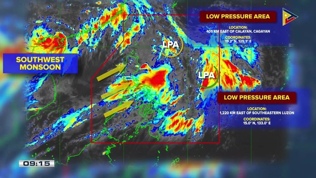 PAGASA, binabantayan ang dalawa pang namumuong sama ng panahon habang patuloy na nakararanas ng pag-ulan ang bansa