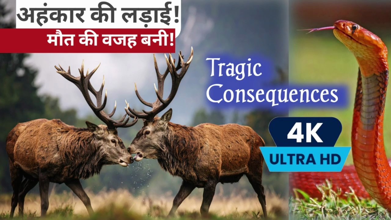 wildlife photography Deer,  Hiran ki ladai, Deer fighting with antlers/ Visit on Telegram Type ATV Searial Official