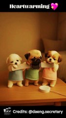 “I Can’t Handle This Cuteness 😭🐶” 🐾💗 | Credit: @daeng.secretary #cute #kitten #aivideo #cartoon