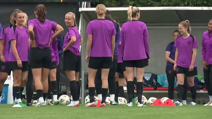 Lionesses train for crunch Euros match against Italy
