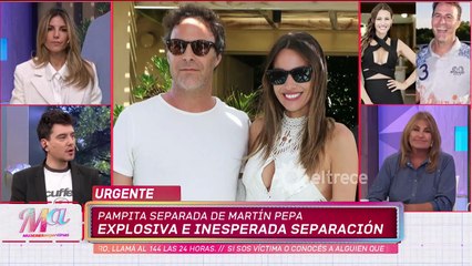 Fin del amor: Pampita y Martín Pepa se separaron