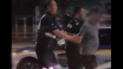 [단독]1차로에서 권총 겨눠 체포...총격 사건 검거 영상 입수 / YTN