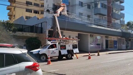 Problema de energia afeta semáforos e exige atenção de motoristas no Centro de Cascavel