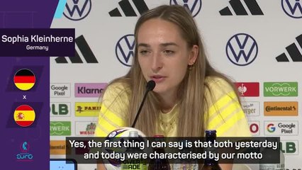 Kleinherne 'incredibly proud' of Germany's 'tremendous mentality' in France win