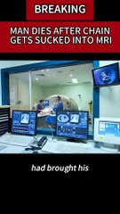 “Magnet of Death: Chain Pulls Man Into MRI Machine — Fatal Mistake in NYC 🧲🚨”