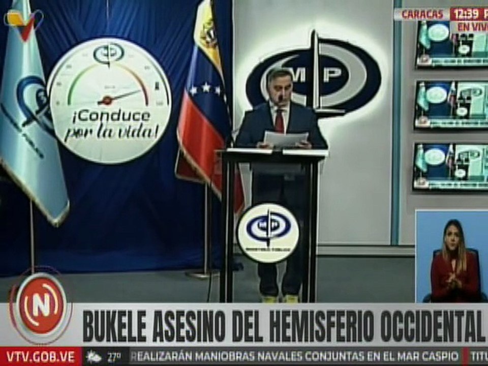 Fiscal Saab revela denuncias de violaciones sufridas por compatriotas en el CECOT