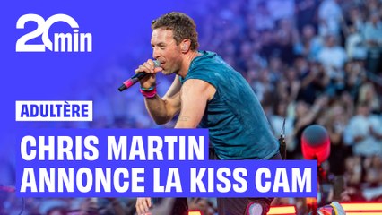 Chris Martin annonce la kiss cam pour éviter les scandales