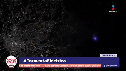 Captan una tormenta eléctrica desde la Estación Espacial Internacional