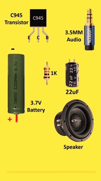 Simple Amplifier Circuit diagram #diy​ #amplifier​ #diycircuit​ #schematics​ #cinematic​ #electronicproject