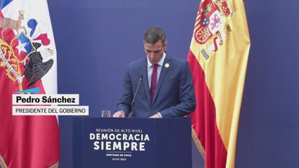 Sánchez: “Es hora de defender la democracia"