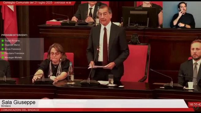 Beppe Sala in Consiglio: nulla a mio vantaggio, mie mani sono pulite