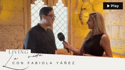 Fabiola Yáñez en el restaurante Andén 9 3/4 en Madrid