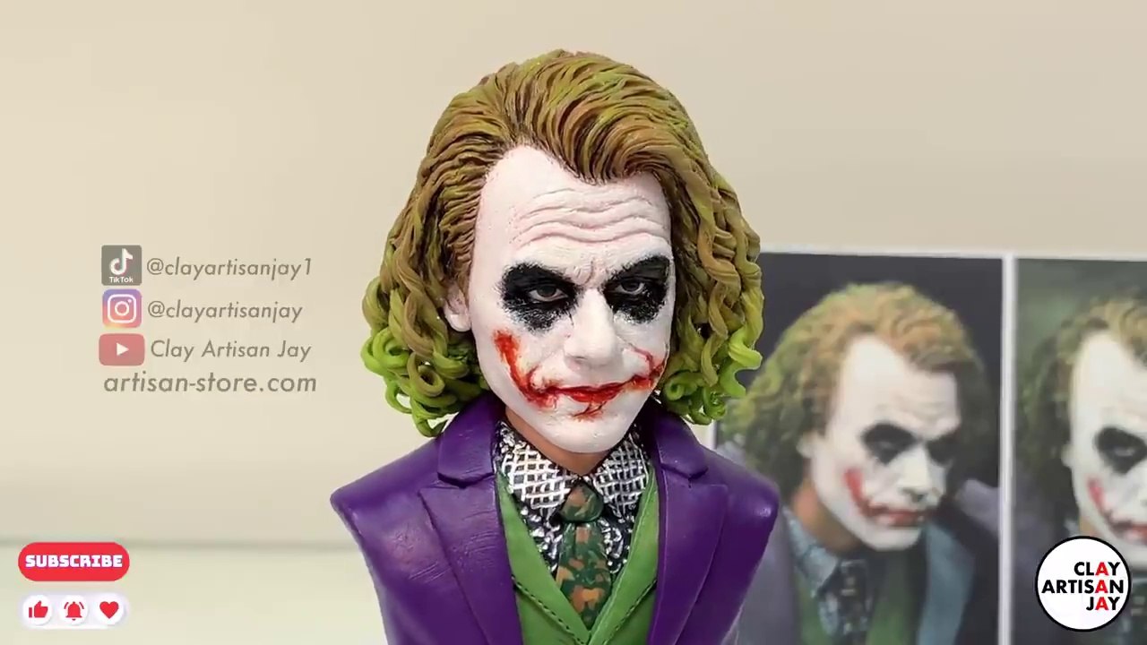 joker (The Dark Knight; Heath Ledger) made from polymer clay