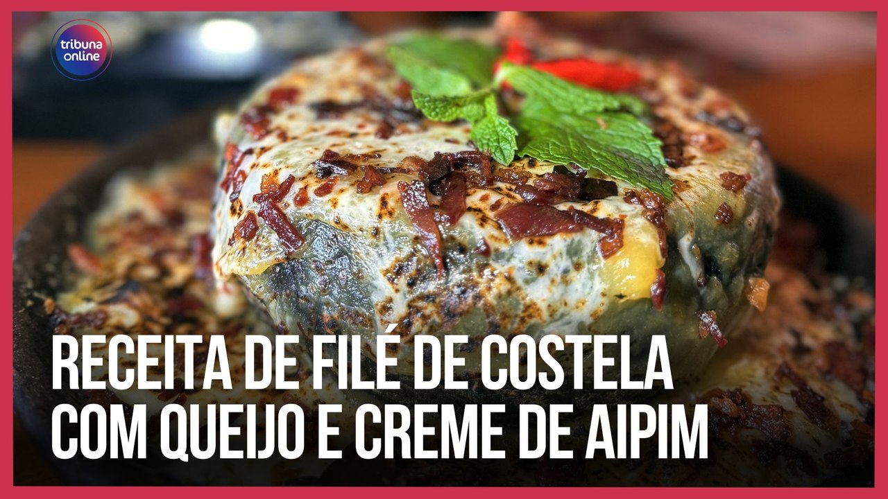 Receita de filé de costela  com queijo e creme de aipim | Como Fazer