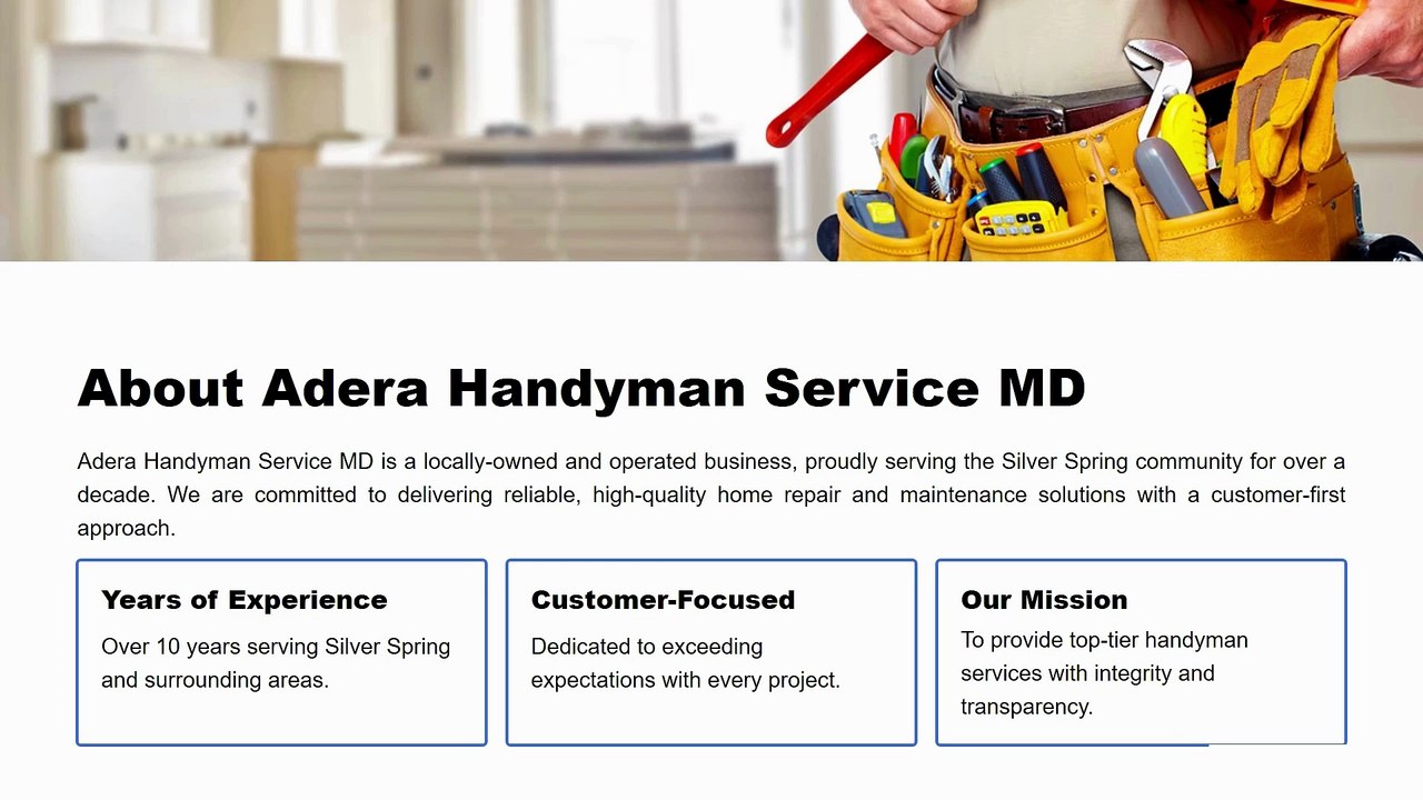 Expert Handyman Services in Silver Spring MD