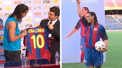 Se cumplen 22 años de la llegada de Ronaldinho al Barcelona y así lo recuerda el club