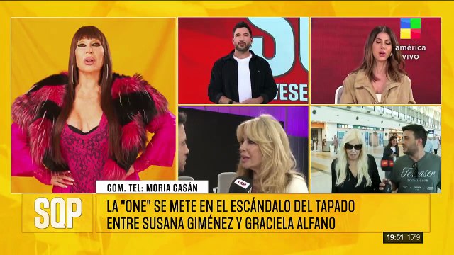 MORIA CASÁN SE METE EN EL TAPADO-GATE, LA GUERRA ENTRE SUSANA GIMÉNEZ Y GRACIELA ALFANO