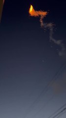 People Panic as Firework Hits Wire and Explodes Too Close