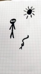 Mostro nero con ninja disegno 2