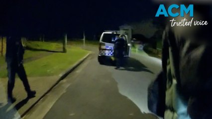 Alleged ute thief caught after running into cop car