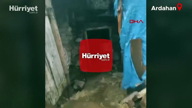 Ardahan'da sağanak yağış sele neden oldu