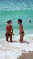 🇦🇷Argentina Pinamar Beach Sea And Sand Beautiful Day🏖️ #pinamarbeach #argentinabeach