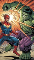 Hulk Defeats Captain Marvel in Epic Showdown 💥