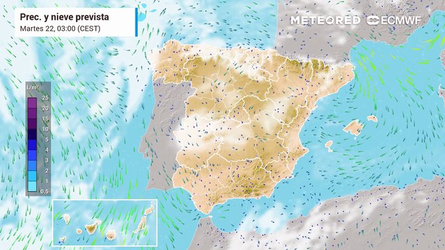 Precipitaciones intensas y fuertes tormentas previstas