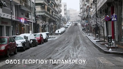 Χιονισμένοι οι δρόμοι της Δράμας 2019